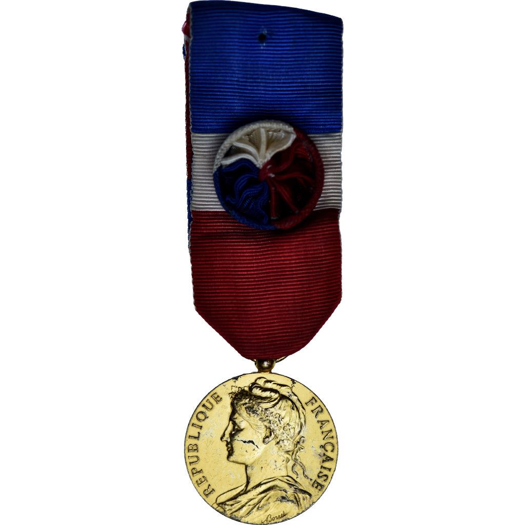 Francia, Médaille d'honneur du travail, medalla, 1985, Muy buen estado, Borrel