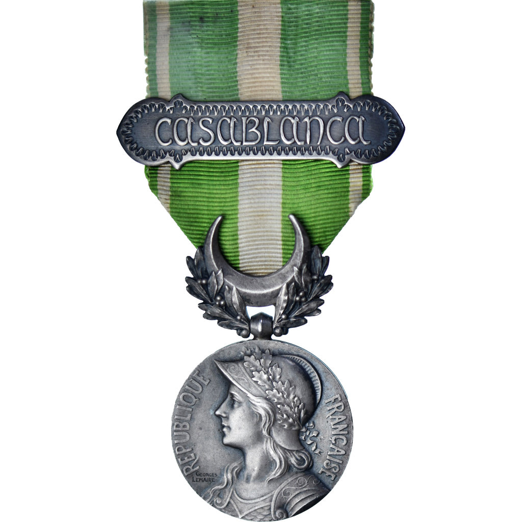 France, Médaille Coloniale du Maroc, Guerre du RIF, Médaille, Casablanca