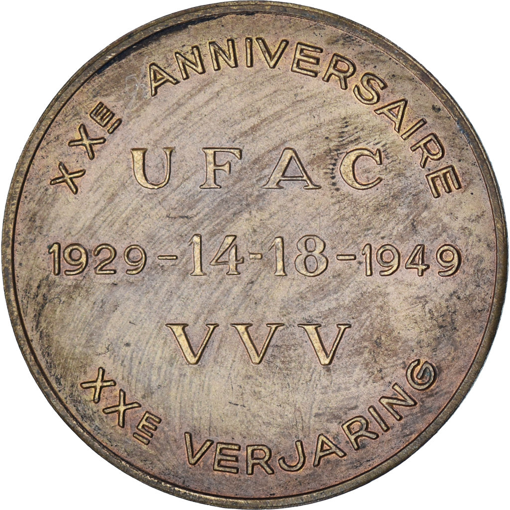 België, Medaille, XXème Anniversaire de l'U.F.A.C, WAR, 1949, De Bremaecker
