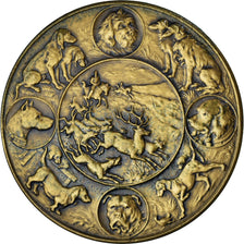 France, Medal, Chiens, R.A.S.C.N, Paris, AU(55-58), Bronze