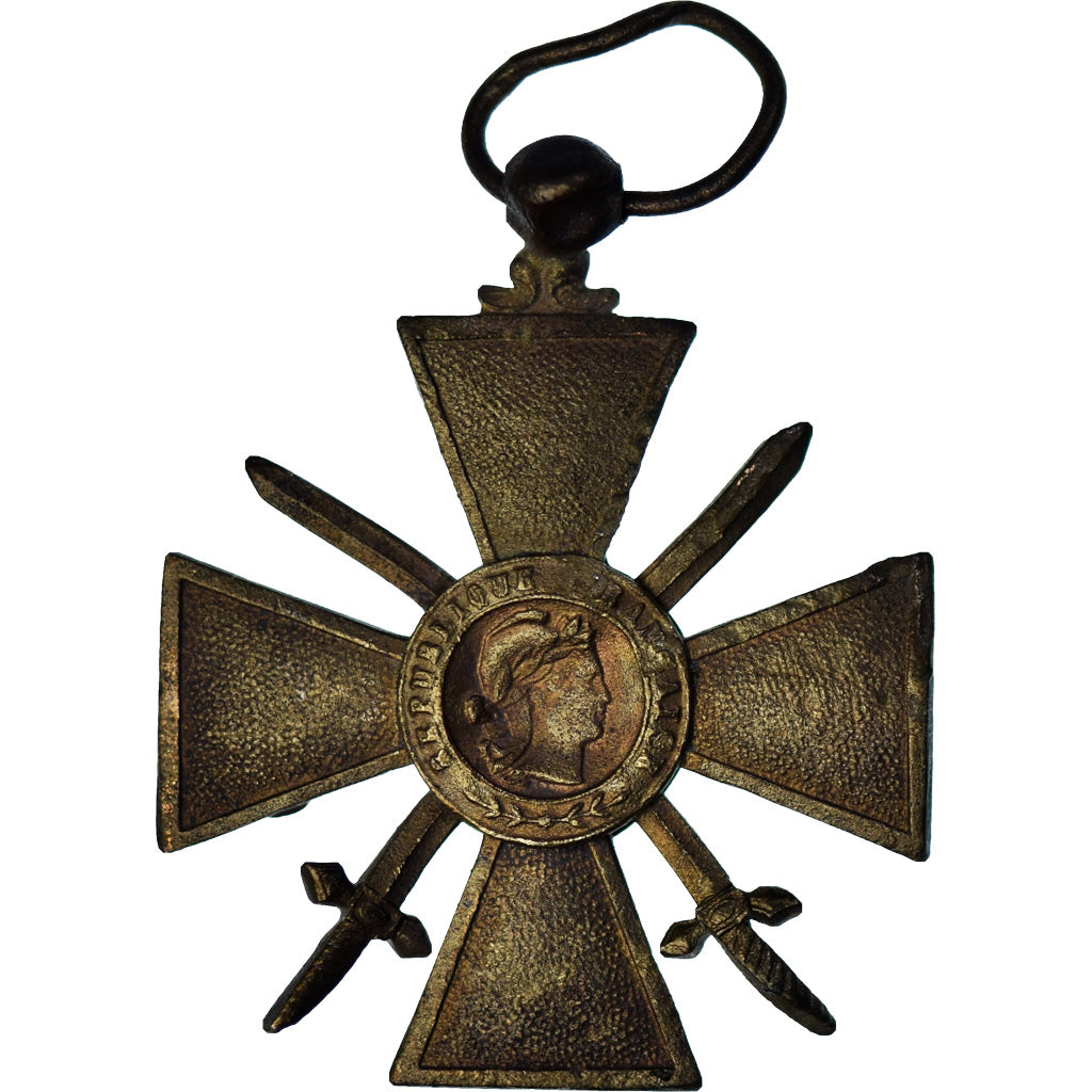 Francia, Croix de Guerre, WAR, medaglia, 1914-1917, Buona qualità, Bronzo, 37