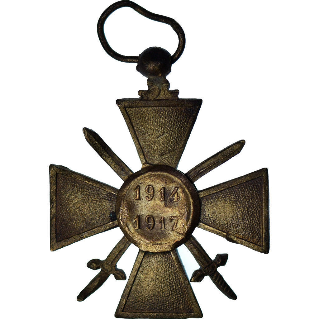 Francia, Croix de Guerre, WAR, medaglia, 1914-1917, Buona qualità, Bronzo, 37