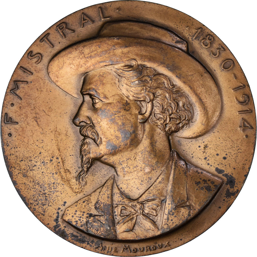 Frankreich, Medaille, Frédéric Mistral, Ecrivain de Provence, Arts & Culture