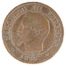 FRANCE, 2 Centimes, 1855, Strasbourg, VF(30-35), Bronze, Gadoury #103, 2.00
