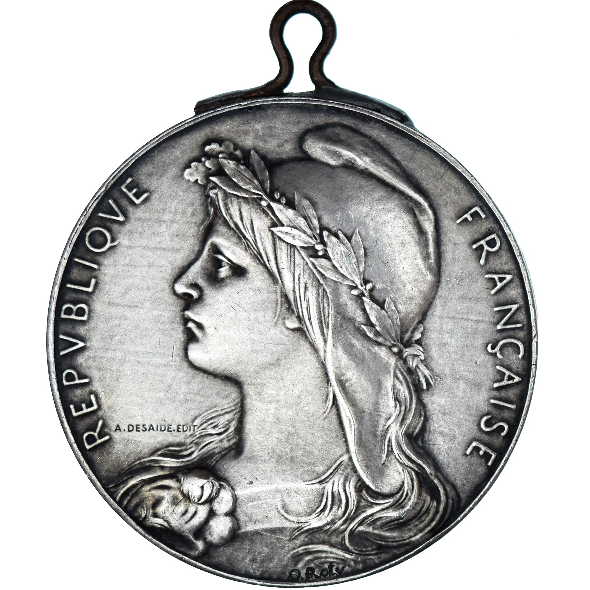 France, Medal, Ville de Courbevoie, Défense de Paris, 1895, O.Roty, AU(50-53)