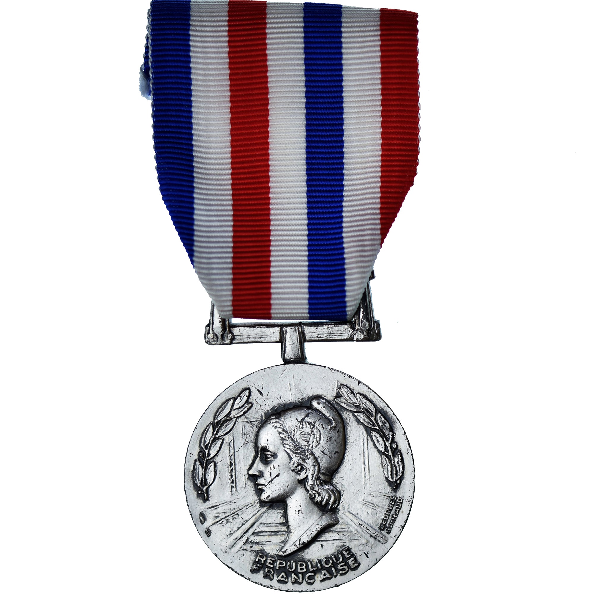 Francia, Médaille d'honneur des chemins de fer, Railway, medalla, 1980