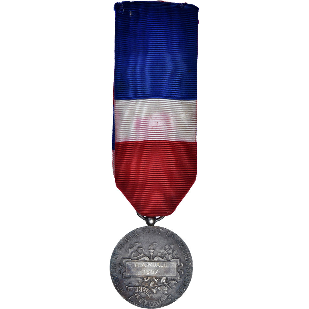 Francia, Ministère du Travail et de la Sécurité Sociale, medalla, 1957