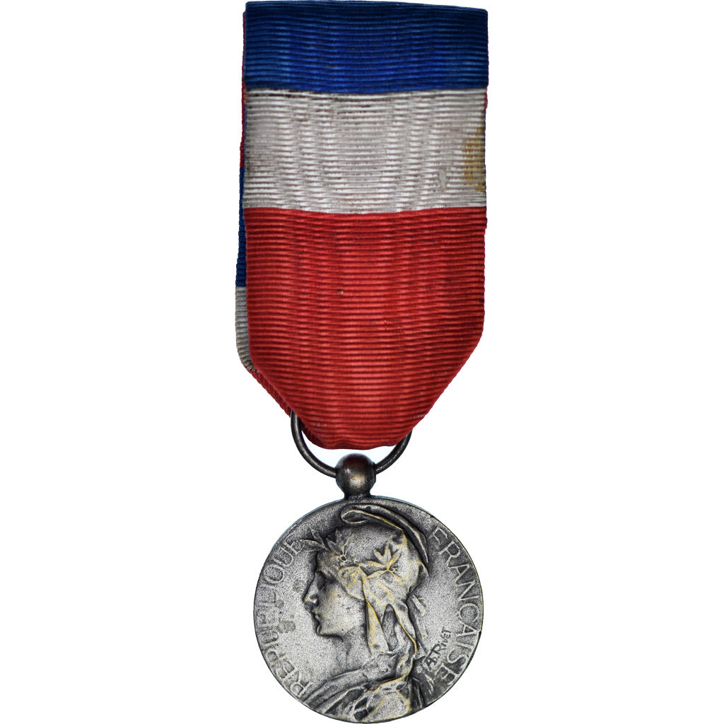 Frankrijk, Travail-Industrie, Medaille, Heel goede staat, Silvered bronze, 27