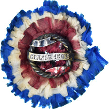 France, Broche, Souvenir de la classe, 1868, EF(40-45), Silvered Metal