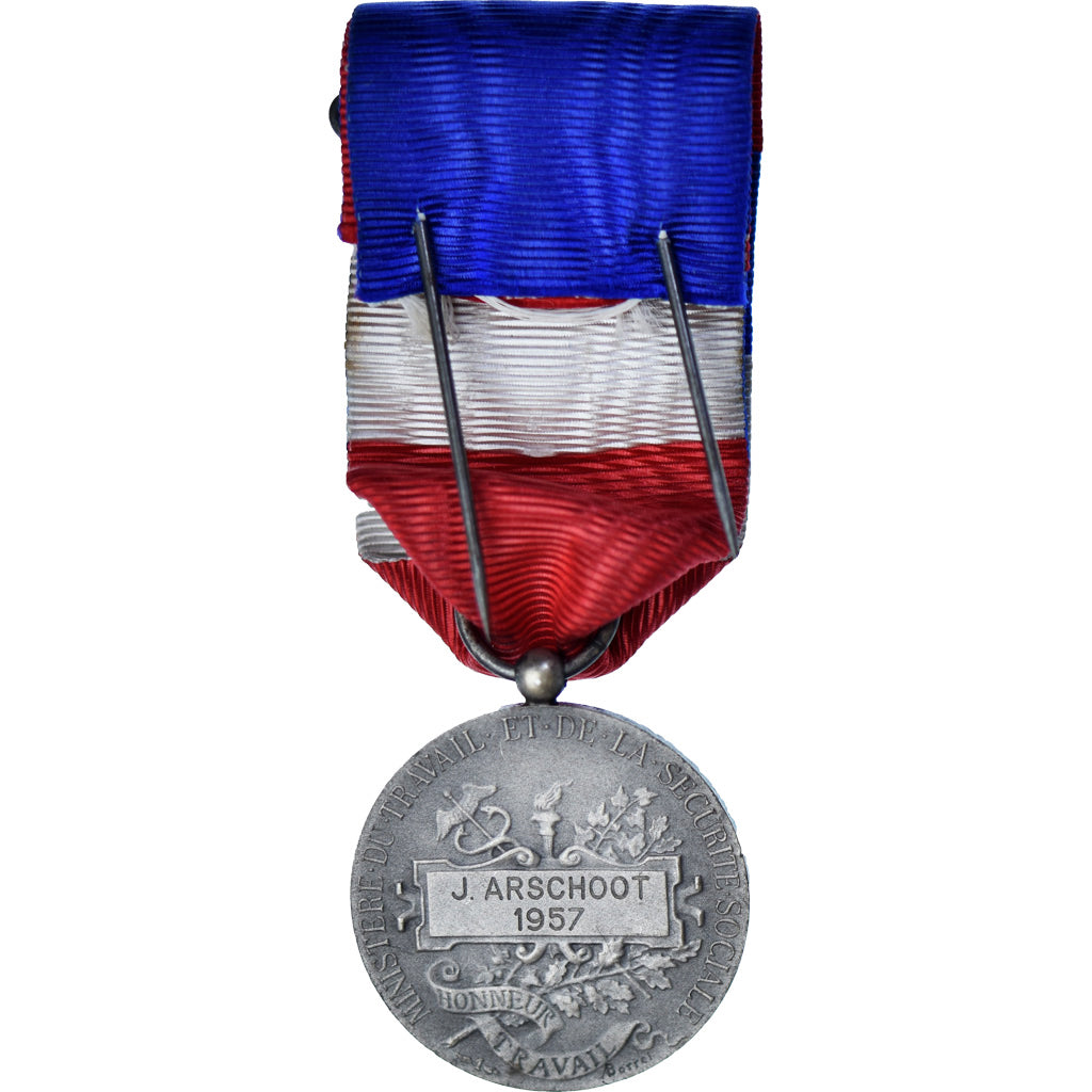 Francia, Ministère du Travail et de la Sécurité Sociale, medalla, 1957
