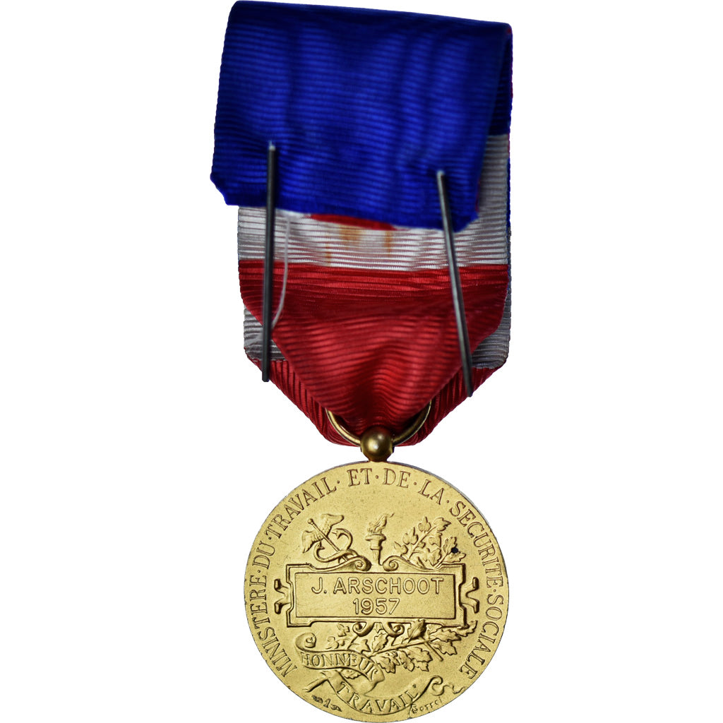 França, Ministère du Travail et de la Sécurité Sociale, medalha, 1957