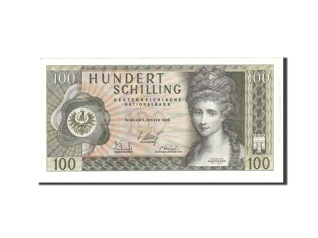 Banknote, Austria, 100 Schilling, 1969, Undated, KM:145a, EF(40-45)