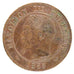 FRANCE, 2 Centimes, 1855, Lyons, VF(30-35), Bronze, Gadoury #103, 2.00