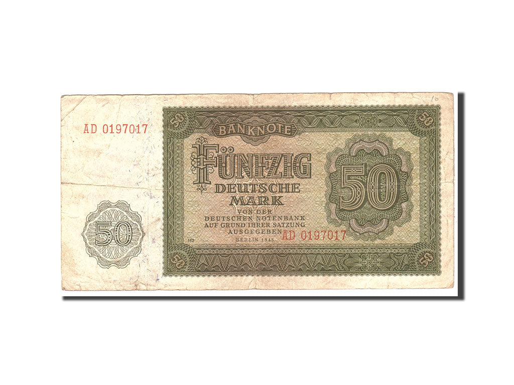 Banknote, Germany - Democratic Republic, 50 Deutsche Mark, 1948, Undated