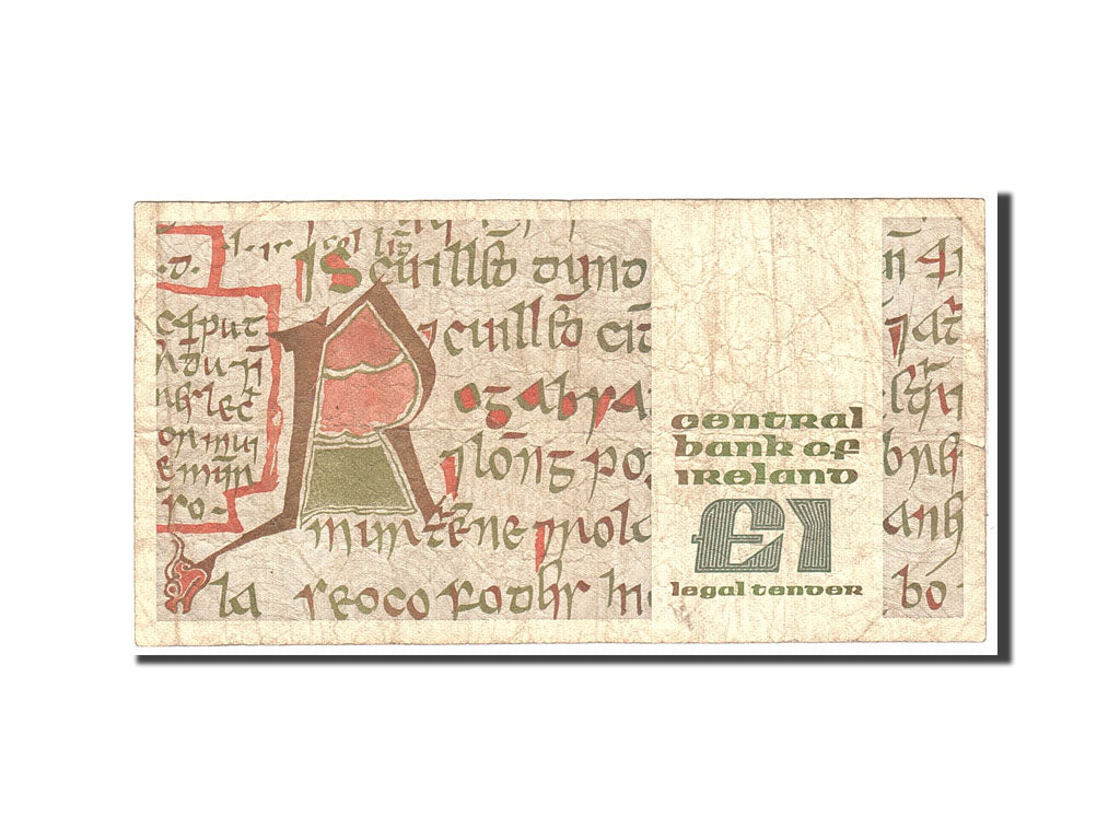 Ireland - Republic, 1 Pound, 1980, 1980-08-20, KM:70b, VG(8-10)