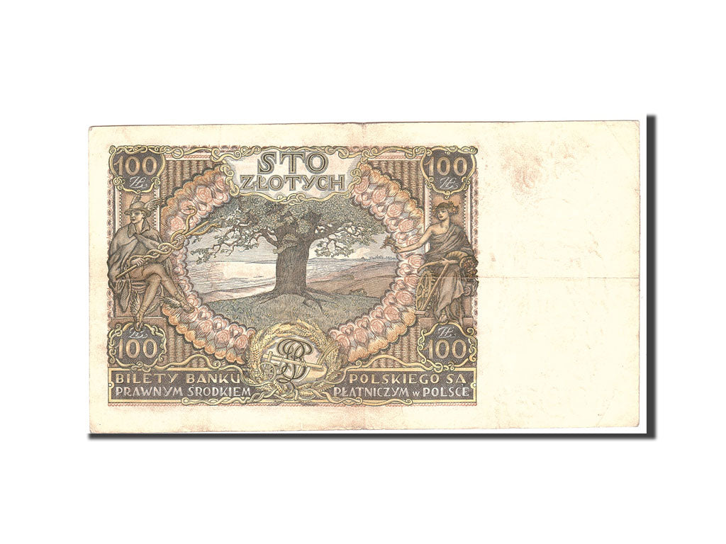Poland, 100 Zlotych, 1932, 1932-06-02, KM:74a, EF(40-45)