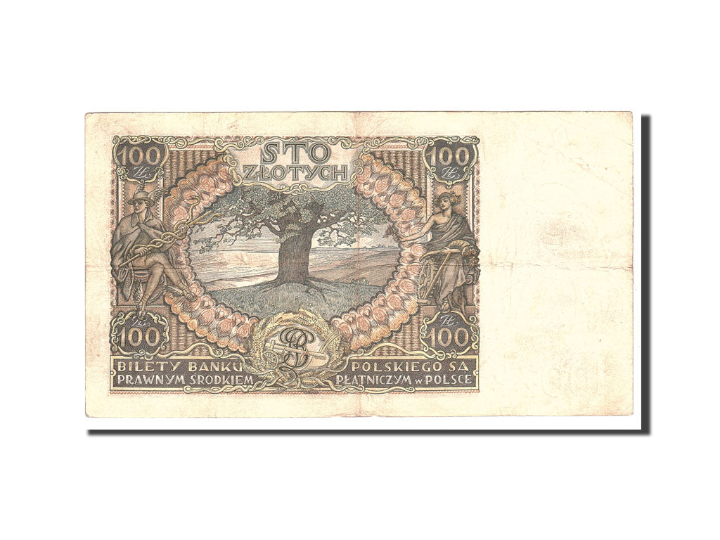Poland, 100 Zlotych, 1932, 1932-06-02, KM:74a, VF(20-25)