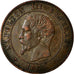 Moneda, Francia, Napoleon III, Napoléon III, 2 Centimes, 1855, Marseille, MBC