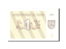 Banknot, Litwa, 1 (Talonas), 1991, Undated, KM:32a, UNC(65-70)