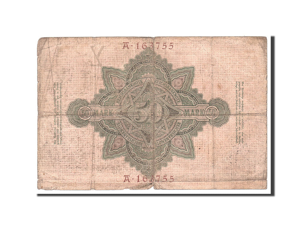 Banknote, Germany, 50 Mark, 1906, 1906-03-10, KM:26a, VG(8-10)