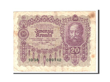Austria, 20 Kronen, 1922, 1922-01-02, KM:76, VF(20-25)