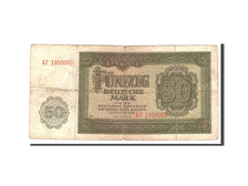 Germany - Democratic Republic, 50 Deutsche Mark, 1948, KM:14b, Undated, VG(8-10)