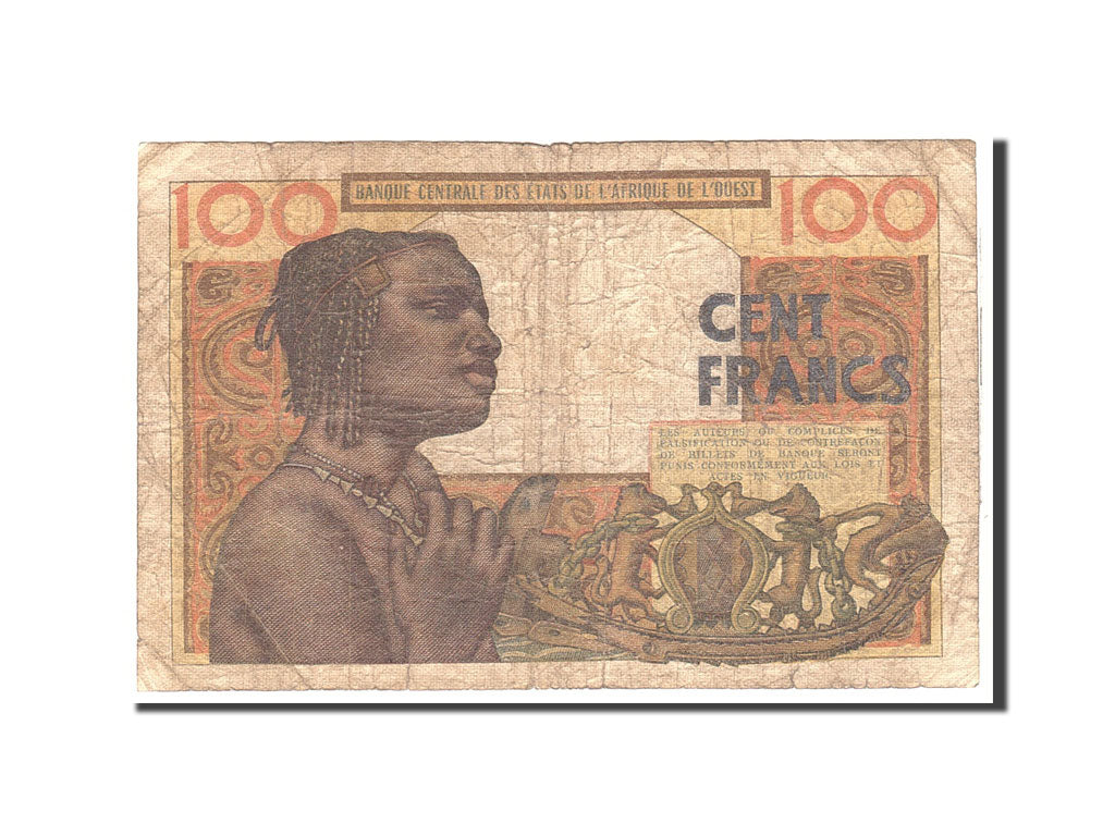 Stati dell'Africa occidentale, 100 Francs, 1961, 1961-03-20, KM:501Eb, B