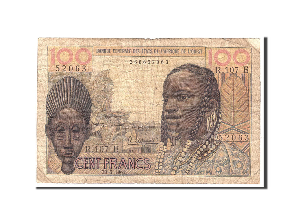 Stati dell'Africa occidentale, 100 Francs, 1961, 1961-03-20, KM:501Eb, B
