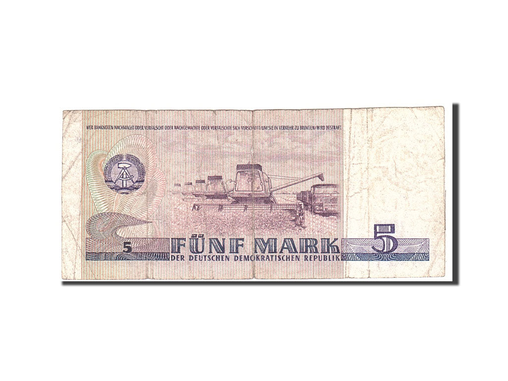Germany - Democratic Republic, 5 Mark, 1975, KM:27A, Undated, VF(20-25)