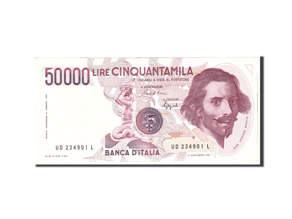Banknote, Italy, 50,000 Lire, 1984, 1984-02-06, KM:113a, AU(55-58)