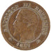Francia, 2 Centimes, 1857, Lyons, BB, Bronzo, Gadoury:103