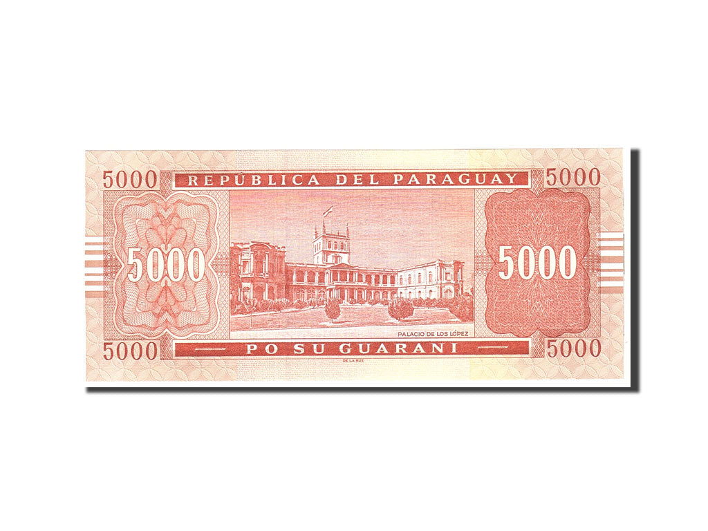Banknote, Paraguay, 5000 Guaranies, 2005, Undated, KM:223a, UNC(65-70)
