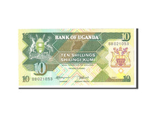 Banknote, Uganda, 10 Shillings, 1987, Undated, KM:28, UNC(65-70)