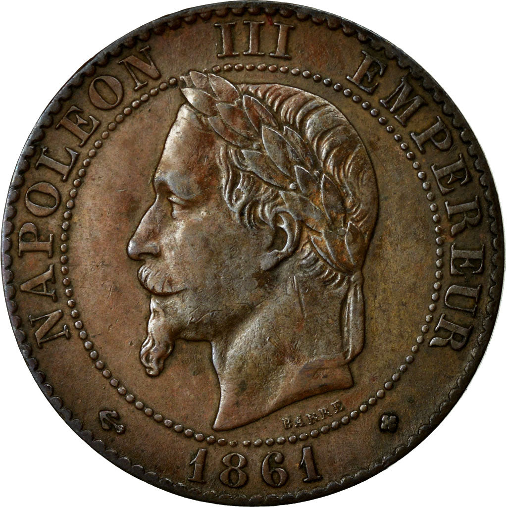 Coin, France, Napoleon III, Napoléon III, 2 Centimes, 1861, Strasbourg