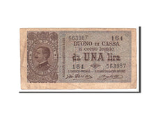 Italie, 1 Lira, 1914, KM:36a, Undated, TB