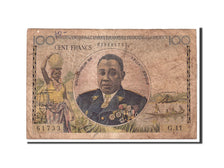 French Equatorial Africa, 100 Francs, 1957, Undated, KM:32, VG(8-10)