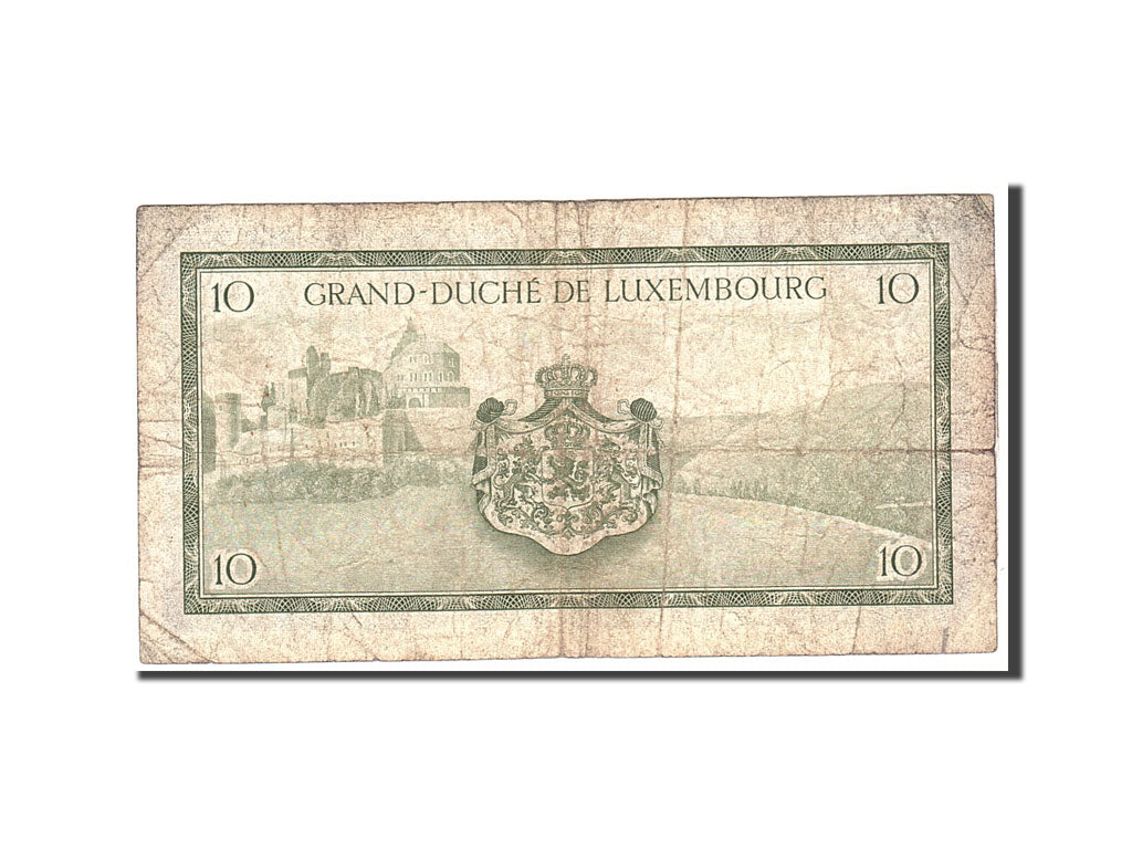 Banknote, Luxembourg, 10 Francs, 1954, Undated, KM:48a, VG(8-10)