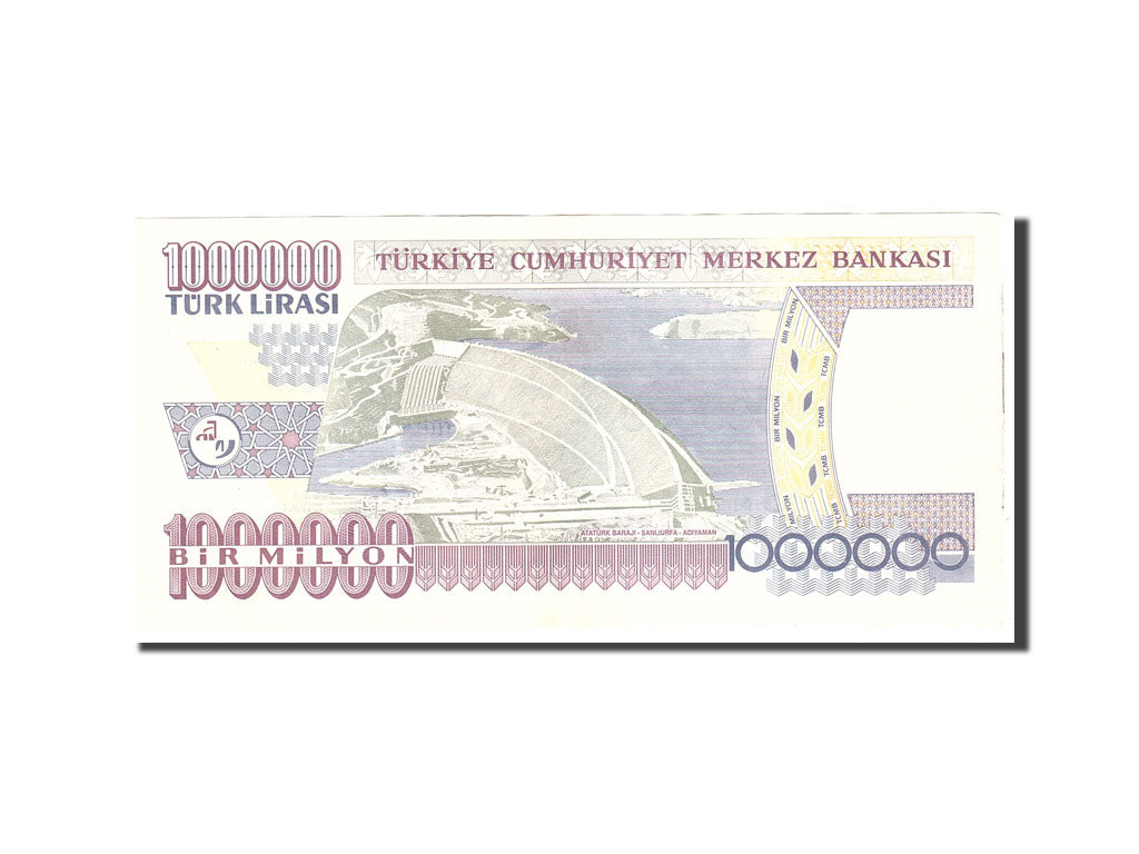 Banknote, Turkey, 1,000,000 Lira, 1970, Undated, KM:213, UNC(60-62)