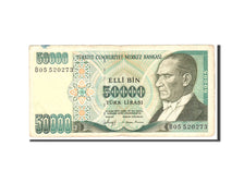 Turkey, 50,000 Lira, 1970, Undated, KM:203a, EF(40-45)