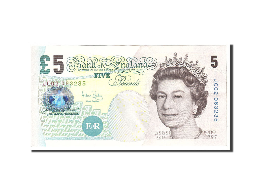 Great Britain, 5 Pounds, 2004, KM:391c, Undated, AU(50-53)