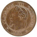 FRANCE, Napoléon III, 2 Centimes, 1862, Strasbourg, KM #796.5, EF(40-45), Bronze