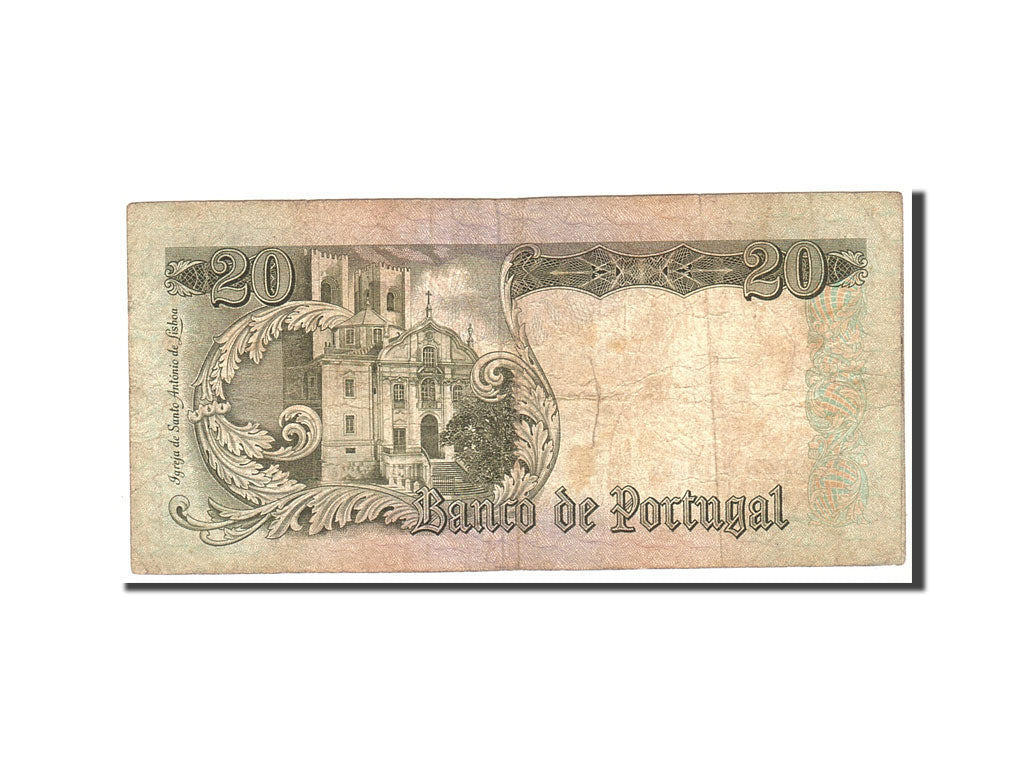 Portogallo, 20 Escudos, 1964, 1964-05-26, KM:167b, MB