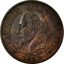 Moneta, Francia, Napoleon III, Napoléon III, 2 Centimes, 1862, Bordeaux, BB+