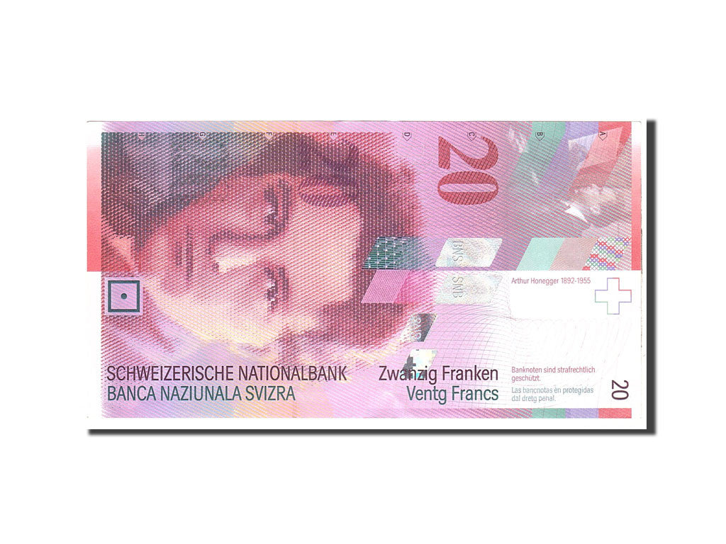 Banknote, Switzerland, 20 Franken, 2005, Undated, KM:69d, UNC(63)