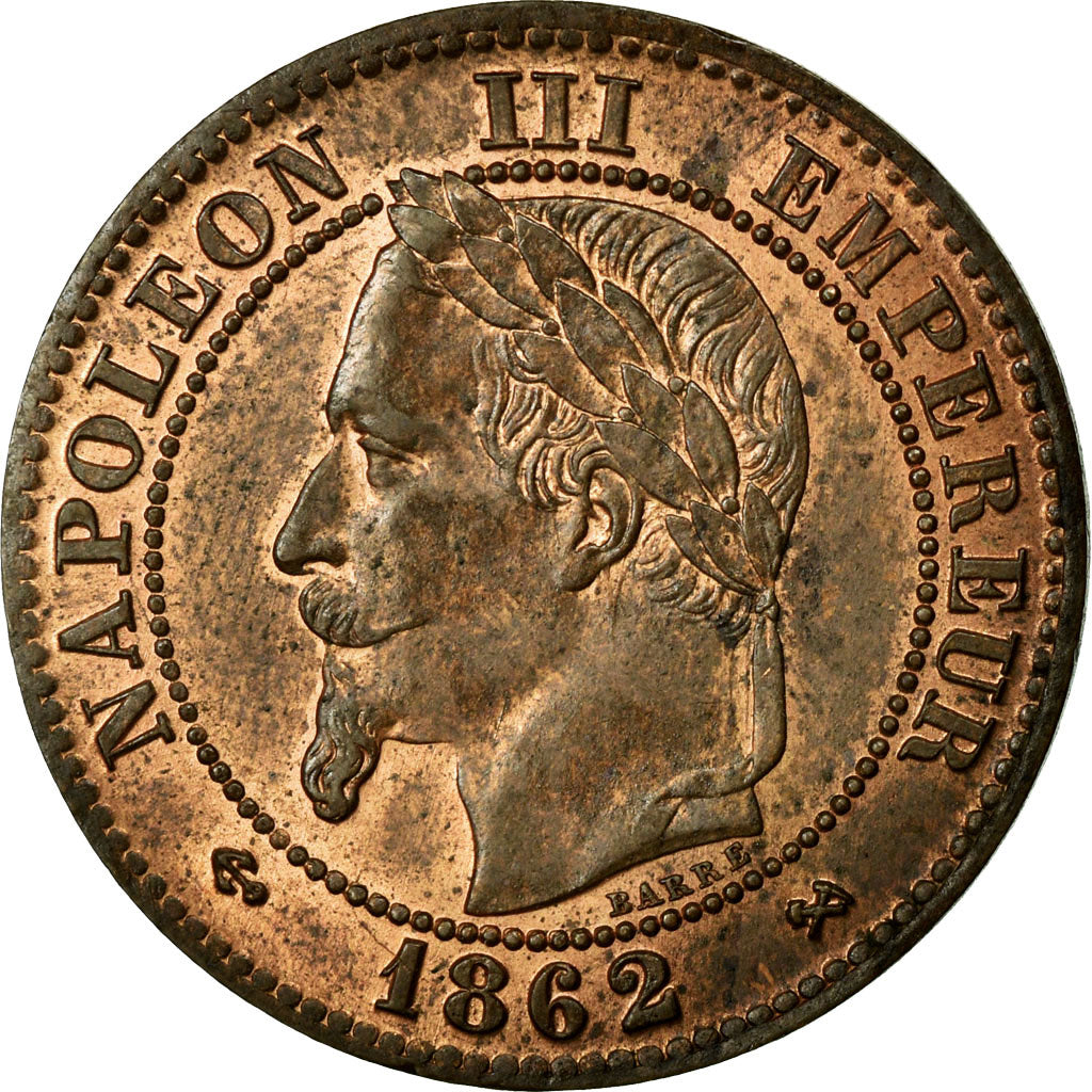 Monnaie, France, Napoleon III, Napoléon III, 2 Centimes, 1862, Bordeaux, SUP+