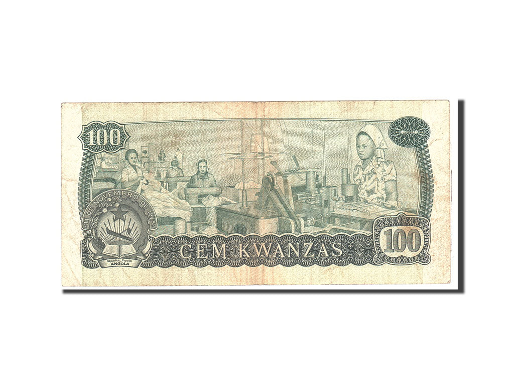 Angola, 100 Kwanzas, 1979, 1979-08-14, KM:115a, VF(20-25)