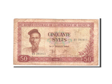 Guinea, 50 Sylis, 1980, Undated, KM:25a, VG(8-10)