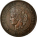 Moneta, Francia, Cérès, 2 Centimes, 1887, Paris, BB+, Bronzo, Gadoury:105