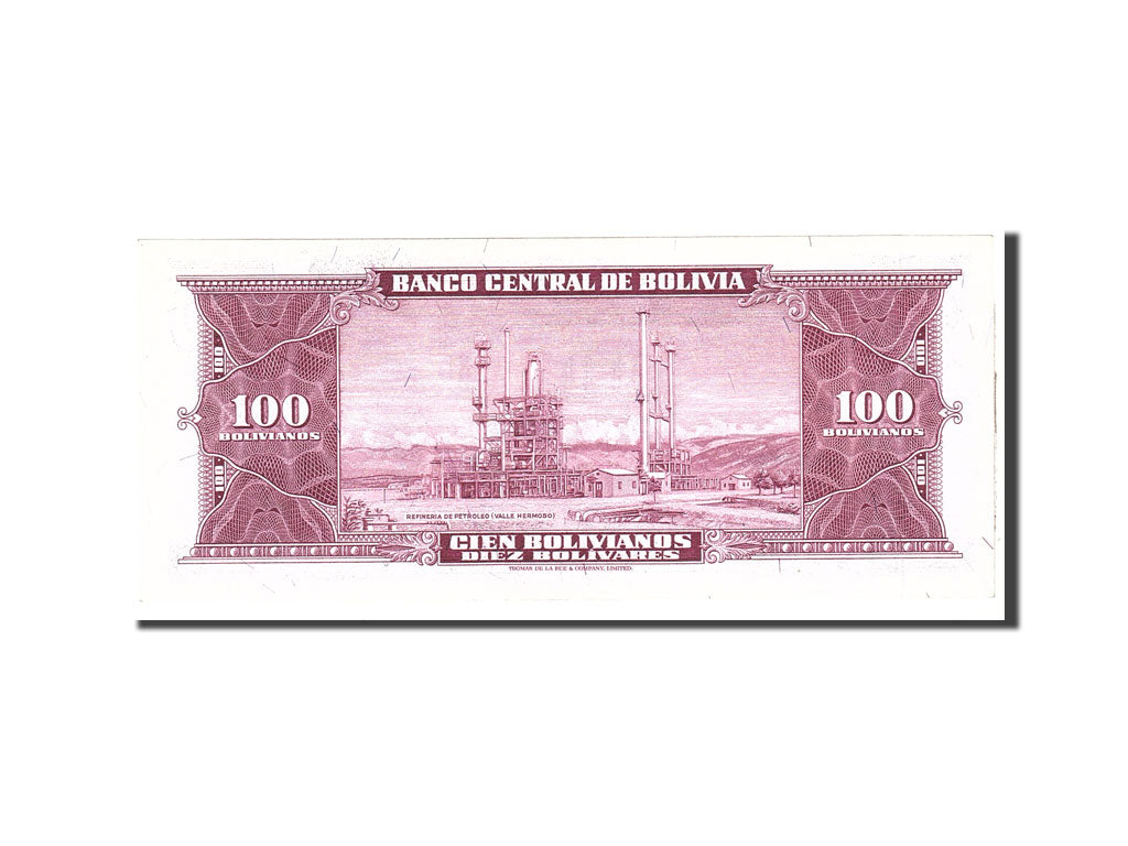 Banknote, Bolivia, 100 Bolivianos, 1945, Undated, KM:147, UNC(65-70)