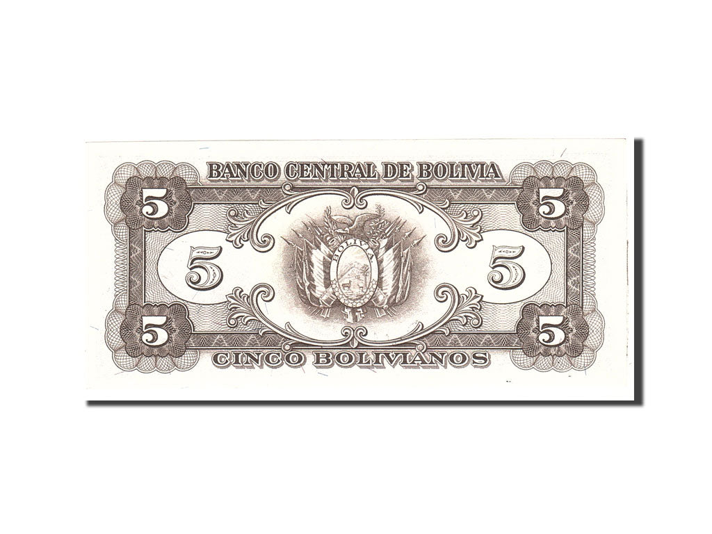 Bolivia, 5 Bolivianos, 1945, Undated, KM:138a, UNC(65-70)